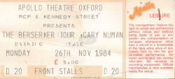 Oxford Ticket 1984